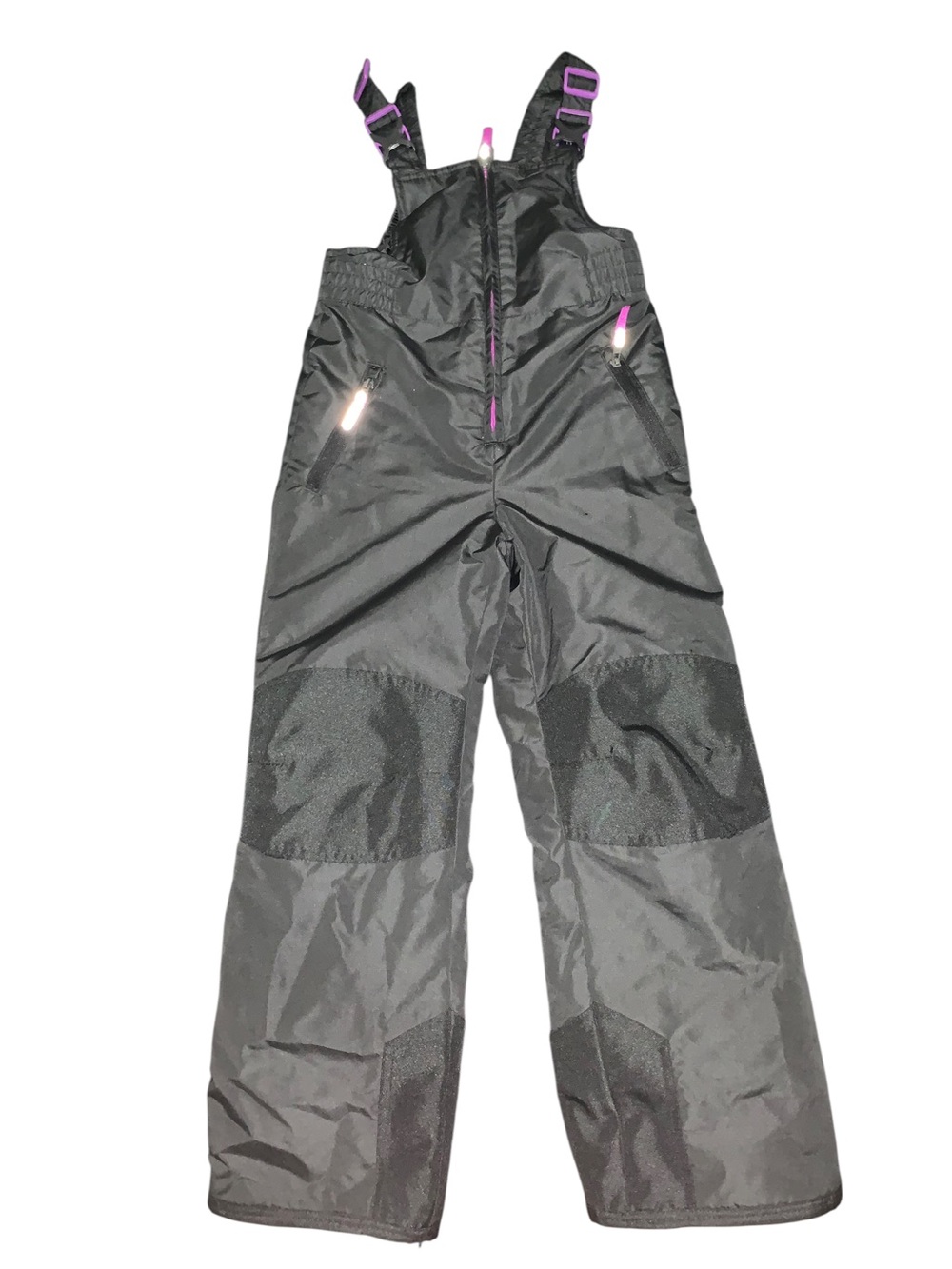 C9 by Champion Black Kids Snow Overalls with Purple Accents